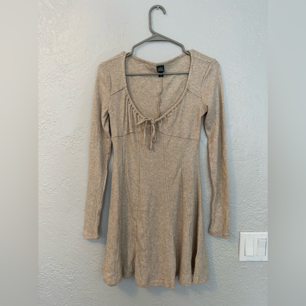 Wild Fable Tan Sweater Mini Dress